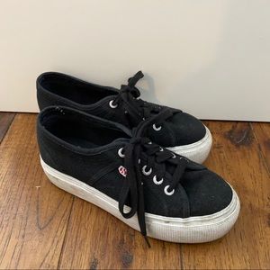 Platform superga shoes